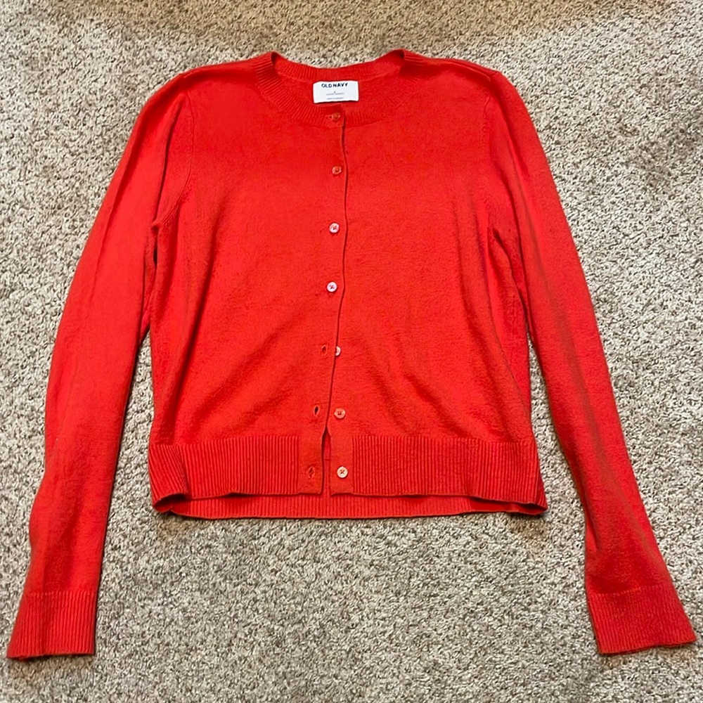 Old Navy So Soft Crop Cardigan Sweater